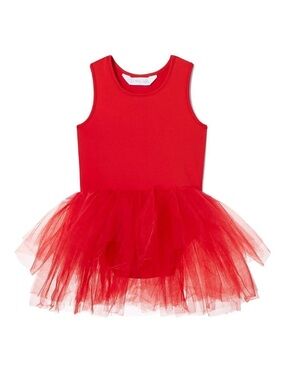 ILOVEPLUM Red Tulle ballet dress tutu plum baby 6-12 month